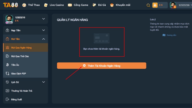 Những lưu ý quan trọng để tránh việc rút tiền TA88 bị lỗi Những lưu ý quan trọng để tránh việc rút tiền TA88 bị lỗi