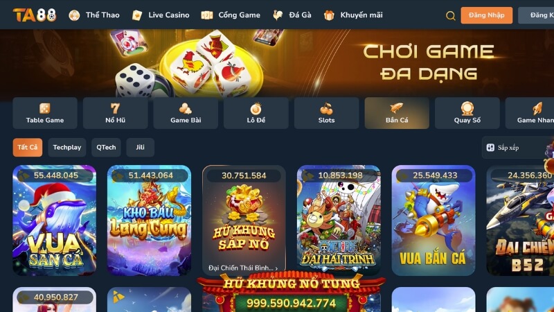 Những tựa game bắn cá đổi thưởng hot nhất tại TA88 Những tựa game bắn cá đổi thưởng hot nhất tại TA88