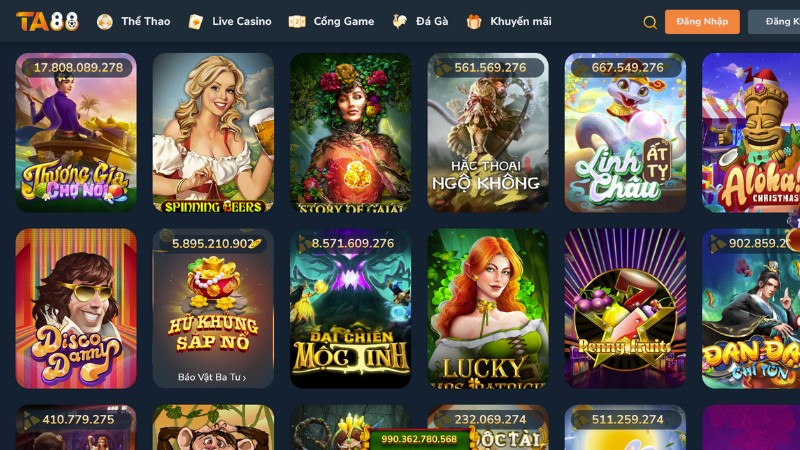 Slot game nổ hũ tiền thưởng cao tại TA88 Slot game nổ hũ tiền thưởng cao tại TA88