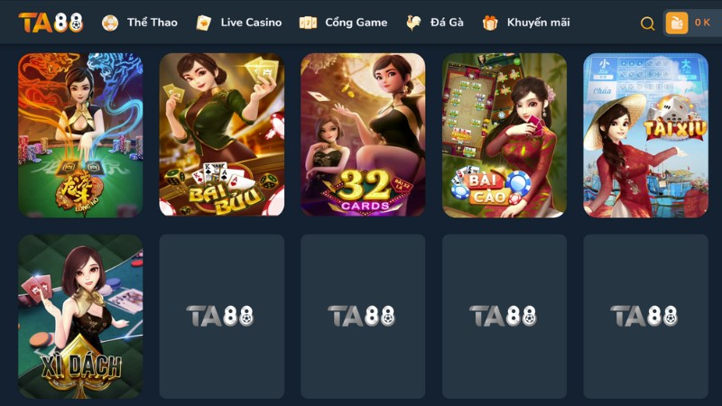 Sơ lược về game bài đổi thưởng tại TA88