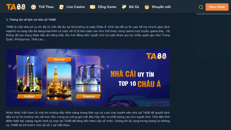 TA88 là nhà cái hợp pháp, không lo các rủi ro pháp lý TA88 là nhà cái hợp pháp, không lo các rủi ro pháp lý