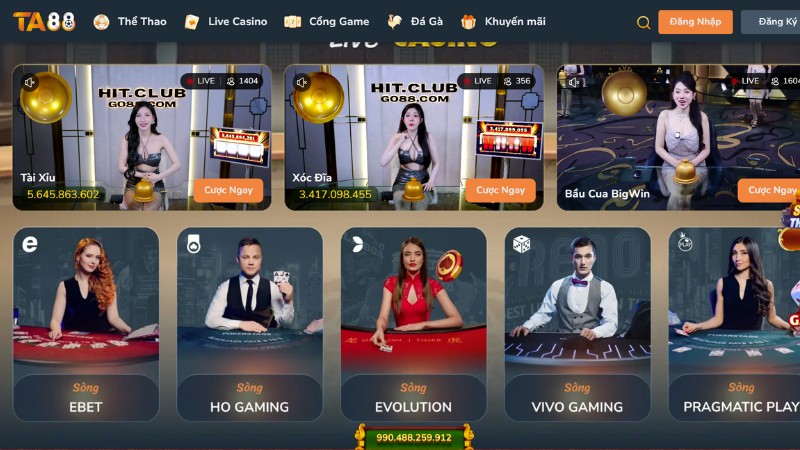 TA88 mang đến kho game cá cược khổng lồ TA88 mang đến kho game cá cược khổng lồ