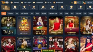 Top game casino trực tuyến đáng chơi nhất tại TA88